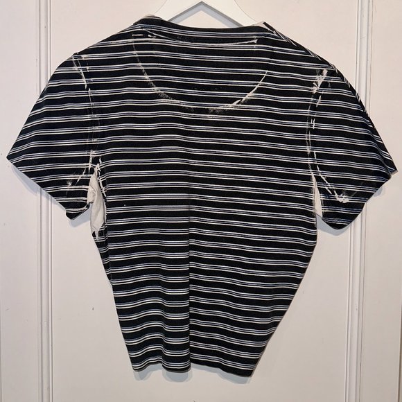 T by Alexander Wang Striped Cinch-Front Tee - Picture 3 of 8